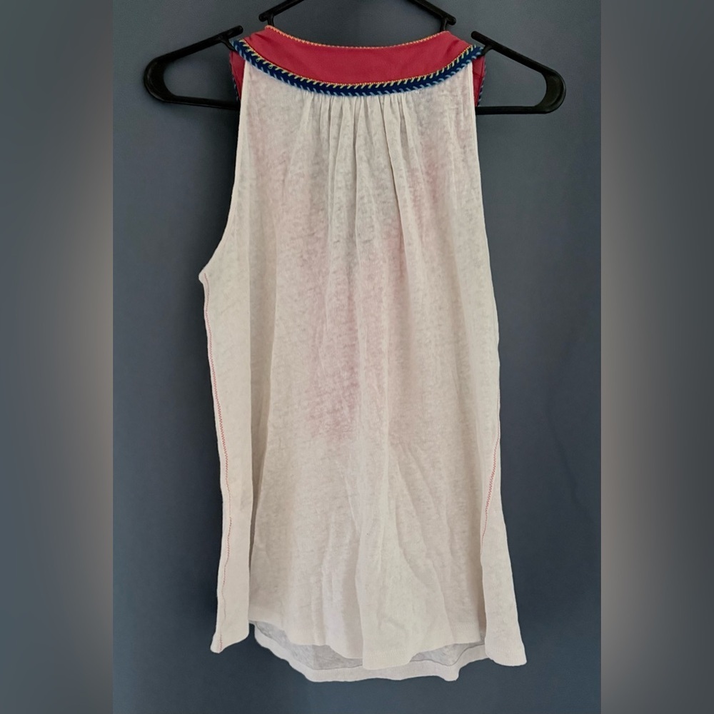Akemi + Kin Anthropologie Sleeveless Embroidered Boho Top - Picture 2 of 3